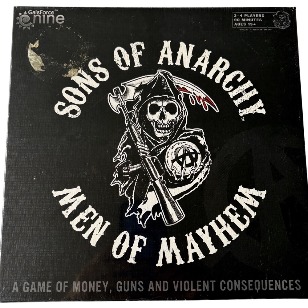 Sons of Anarchy Men of Mayhem Board Game Gale Force Nine New Sealed 2014 FX TV